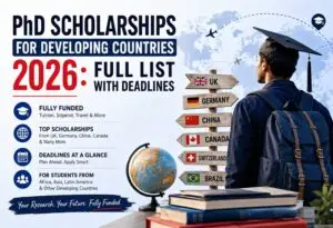 PhD Scholarships for Developing Countries 2026